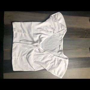 White crop top